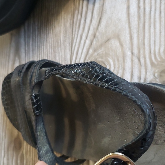 SAS 6W black straps open toe low heel woman sandals - Picture 7 of 8